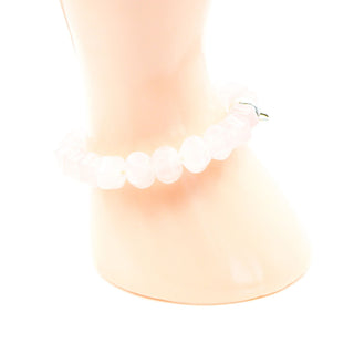 THOMAS SABO Retired 7.5-Inch Charm Club Rose Quartz Bracelet