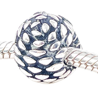 Pandora Rare Pinecone Sterling Silver Christmas Charm With Red Enamel