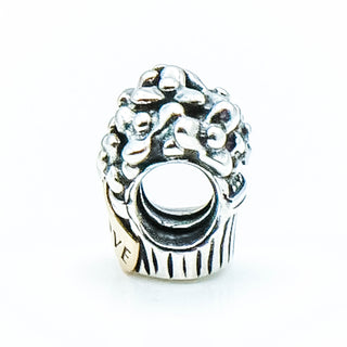 PANDORA Bouquet of Flowers Sterling Silver Charm With 14K Gold Love Tag