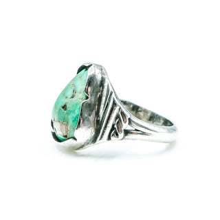 Turquoise Silver Ring Size 7