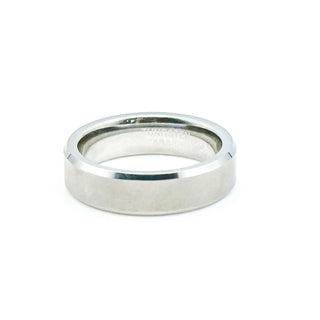 Tungsten Flat Polished Men's Wedding Band Ring Size 8.5