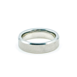 Tungsten Flat Polished Men's Wedding Band Ring Size 8.5