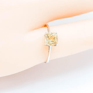 Sterling Silver Citrine Ring Size 6