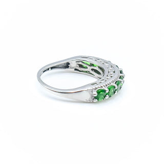 Sterling Silver Chrome Diopside Ring Size 5