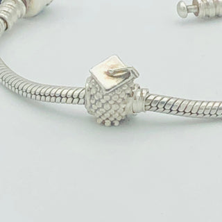 PANDORA Graduate Owl Sterling Silver Charm Bead #790502NSB