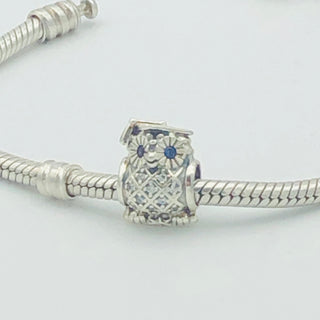 PANDORA Graduate Owl Sterling Silver Charm Bead #790502NSB