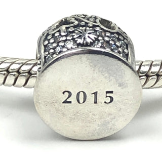 Pandora Limited Edition 2015 Black Friday Wonderland Charm With Clear Pavé Zirconia and 14K Gold Snowflake