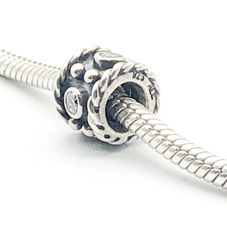 PANDORA Oxy Crown 925 ALE Sterling Silver Charm With Clear Cubic Zirconia 790221CZ - Retired