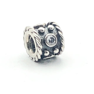 PANDORA Oxy Crown 925 ALE Sterling Silver Charm With Clear Cubic Zirconia 790221CZ - Retired