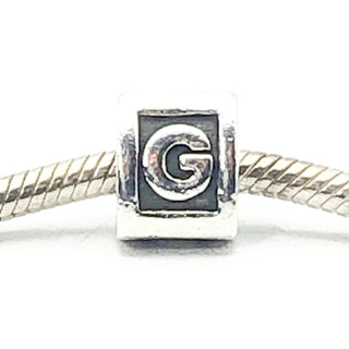 PANDORA Alphabet Letter - G - S925 ALE Sterling Silver Charm Bead Letter G - 790323G - Retired