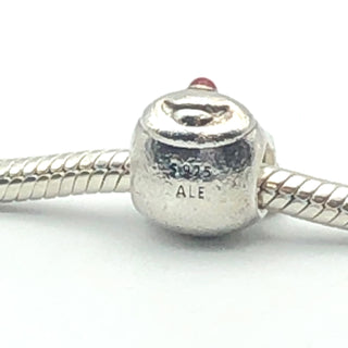 PANDORA Red-Nosed Reindeer S925 ALE Sterling Silver Christmas Charm With Red Enamel 791781EN39 - Retired