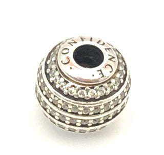 PANDORA ESSENCE Confidence Charm S925 ALE Sterling Silver Charm With Clear Zirconia 796022CZ - Retired