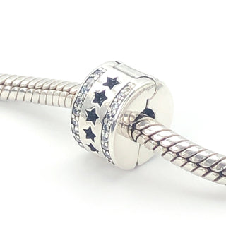 PANDORA Starry Formation Silver Clip Charm With Clear Zirconia 796381CZ