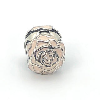 Pandora Rose Garden Sterling Silver Clip With Pink Enamel