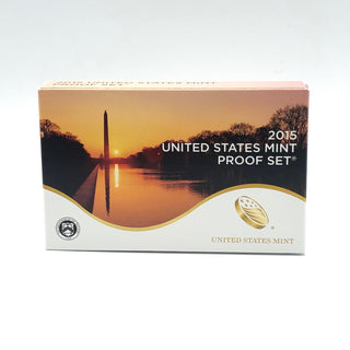 2015 U.S. Mint 14-Coin Set With America the Beautiful Quarters And Presidential One Dollar Coin Proof Set