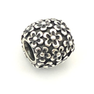 PANDORA Perfect Posies 925 ALE Sterling Silver Charm Flower Bead 790566 - Retired