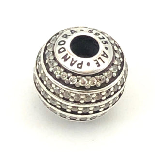 PANDORA ESSENCE Confidence Charm S925 ALE Sterling Silver Charm With Clear Zirconia 796022CZ - Retired