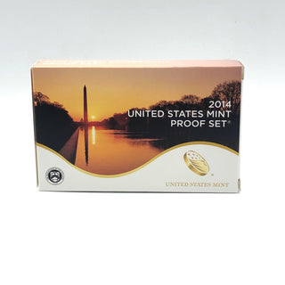 2014 U.S. Mint 14-Coin Set With America the Beautiful Quarters And Presidential One Dollar Coin Proof Set