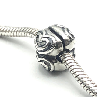 PANDORA You&#39;re In My Heart S925 ALE Sterling Silver Clip Charm 790959 - Retired