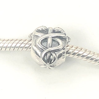 PANDORA Life Saver 925 ALE Sterling Silver And 14K Gold Charm Medical Bead 791042 - Retired