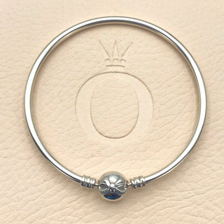 Pandora Limited Edition Dainty Bow Sterling Silver Bangle Bracelet