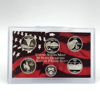 2007-S U.S. Mint Silver Proof Set With 2007 U.S. State Silver Quarters And Presidential 1 Dollar Coin Proof Set