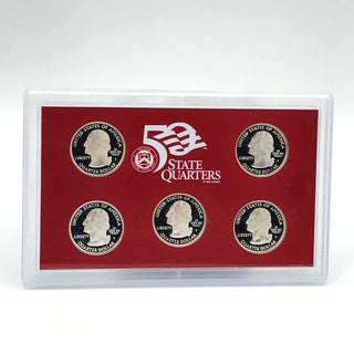 2007-S U.S. Mint Silver Proof Set With 2007 U.S. State Silver Quarters And Presidential 1 Dollar Coin Proof Set