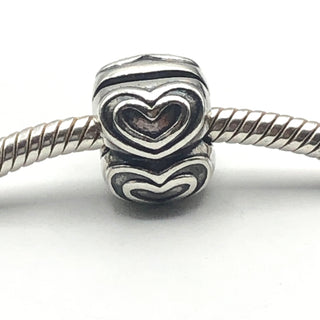 PANDORA You&#39;re In My Heart S925 ALE Sterling Silver Clip Charm 790959 - Retired