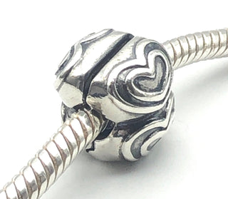 PANDORA You&#39;re In My Heart S925 ALE Sterling Silver Clip Charm 790959 - Retired