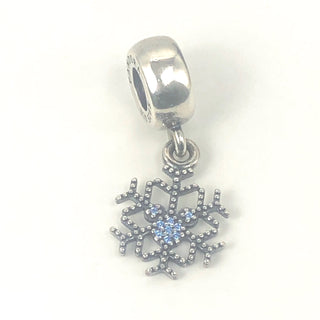 Pandora Disney Mickey's Sparkling Snowflake Sterling Silver Dangle Charm