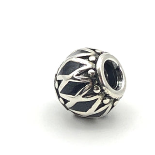 PANDORA Life's Rhythm Sterling Silver Charm With Black Enamel