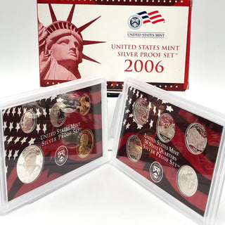 2006-S U.S. Mint Silver Proof Set in Original Packaging With 2006 U.S. State Silver Quarters