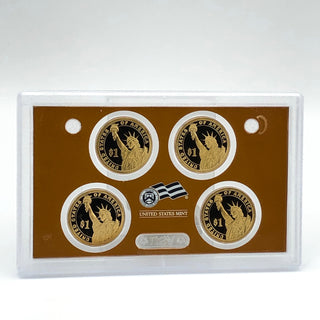 2007-S U.S. Mint Silver Proof Set With 2007 U.S. State Silver Quarters And Presidential 1 Dollar Coin Proof Set