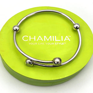 CHAMILIA Sterling Silver Flex Bangle Bracelet With Stoppers And Removable Ends
