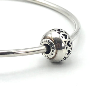 Pandora ESSENCE Love Sterling Silver Charm With Band of Hearts