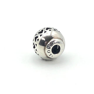Pandora ESSENCE Love Sterling Silver Charm With Band of Hearts