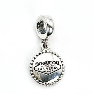 PANDORA Las Vegas Exclusive Welcome Sign Sterling Silver Dangle Charm