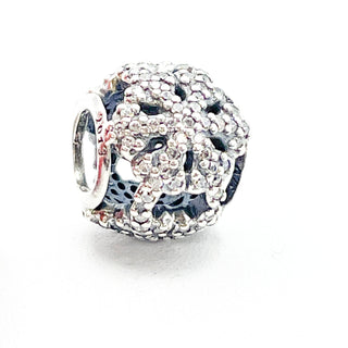 PANDORA Openwork Pave Snowflake Sterling Silver Charm