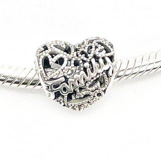 Pandora Family Sterling Silver Openworks Heart Charm