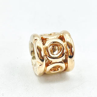 PANDORA 14K Gold Link With Border Charm 750223 - Retired
