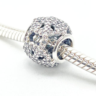 PANDORA Openwork Pave Snowflake Sterling Silver Charm