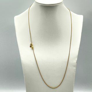 PANDORA Shine™ Cable Chain Necklace 23.6 Inches 18K Gold Plated Adjustable Length