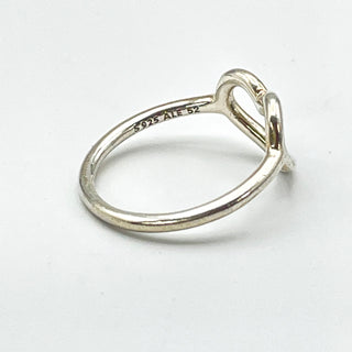 PANDORA Polished Open Heart Size 6 Sterling Silver Ring