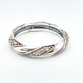 PANDORA Size 9 Ribbon of Love Sterling Silver Ring