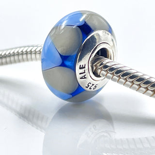Pandora Captivating Blue Sterling Silver Charm Murano Glass Bead