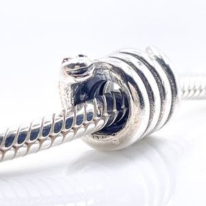 Pandora Retired Coiled Snake Sterling Silver Chinese Zodiac Charm