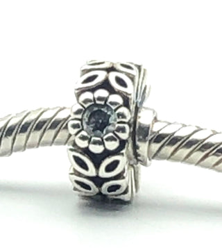 PANDORA Twice As Nice Sterling Silver Spacer Charm With Clear Cubic Zirconia