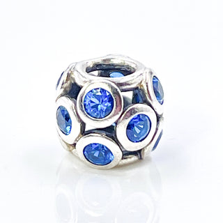 PANDORA Whimsical Lights Sterling Silver Charm With Blue Crystal
