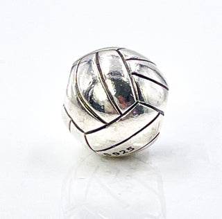 PANDORA RARE Volleyball Sterling Silver Charm Sports Bead