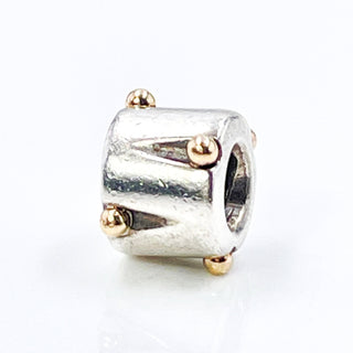 PANDORA Drum Sterling Silver Charm With 14K Gold